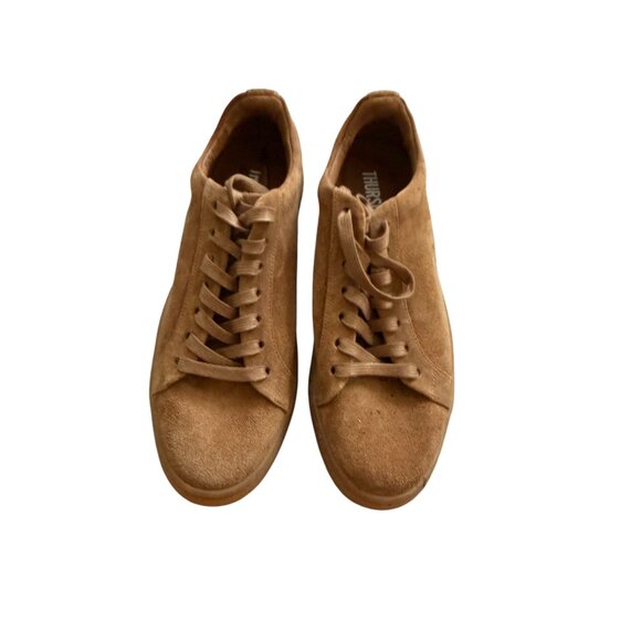 THURSDAY Women's Everyday Tan Suede Lace Up Sneakers Size 7 - Picture 10 of 10